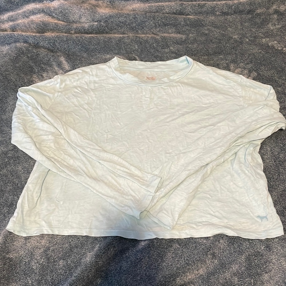 Victoria’s Secret lightweight long sleeve blue shirt